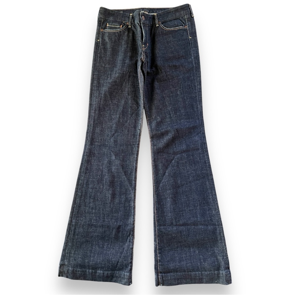 CoH Citizens of Humanity Faye #003 Low Waist Full Leg Dk Wash Y2K Trouser Jeans